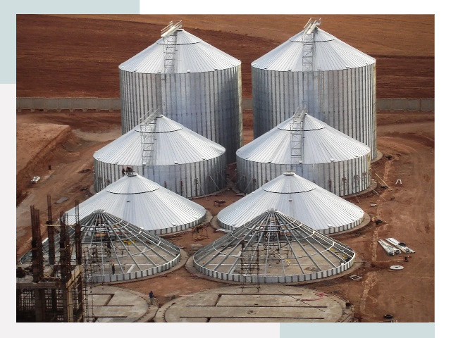 Строительство зерновых силосов в Арзамасе