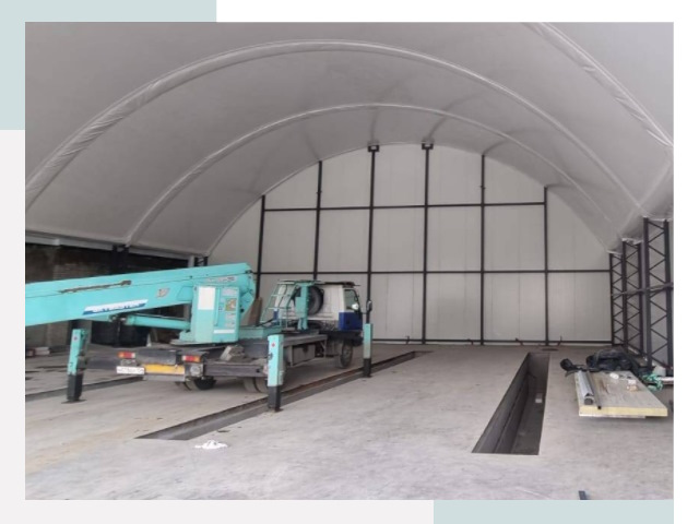 Внутреннее оснащение ангаров в Арзамасе