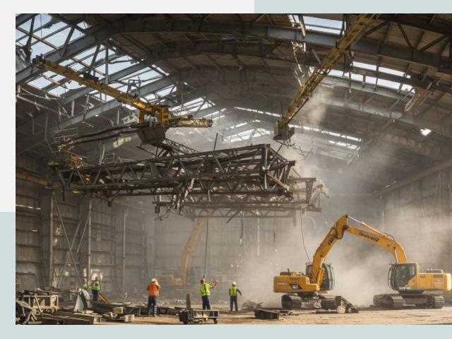 Демонтаж ангаров в Арзамасе от 652 руб. за м²